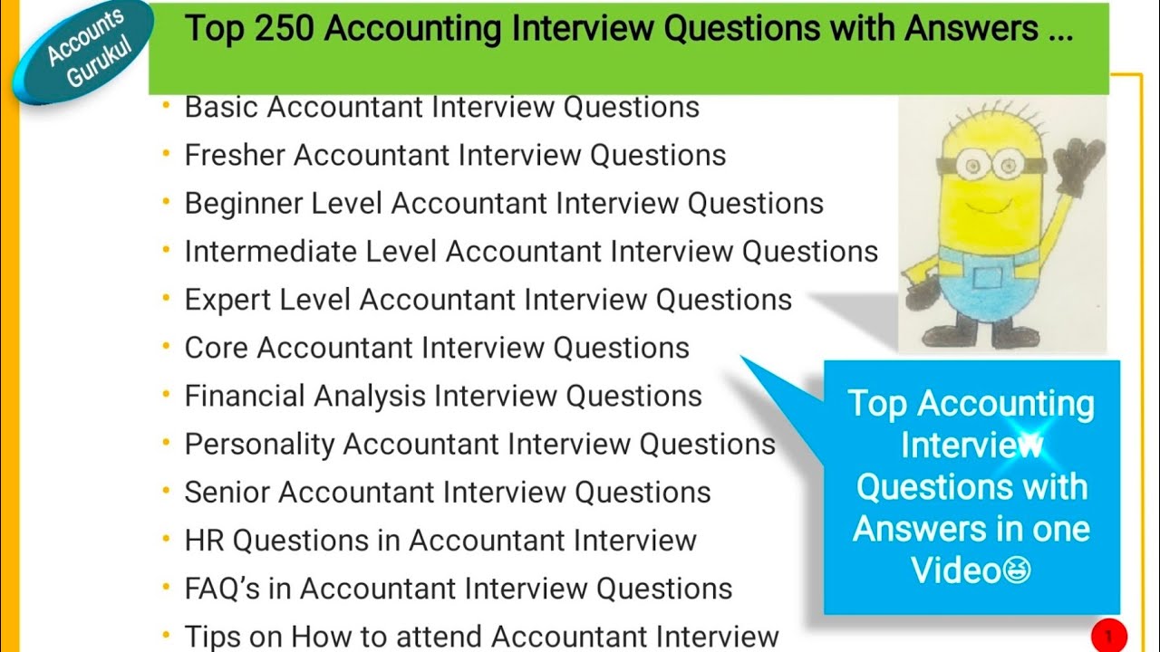 accounting problem solving interview questions