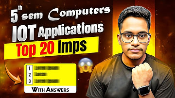 IOT Applications Development & Programming Imps | 5th Sem Computer Science Important questions