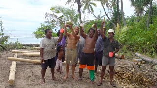 Traditional Kiribati Local House Building Ceremony - 4K VLOG 164