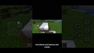 Learn how to make a Beacon in Minecraft!🔥easy tutorial for beginners #minecraft #gaming #shorts
