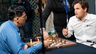 Brilliant Move 😵 Magnus Carlsen vs Viswanathan Anand || Casablanca Chess 2024