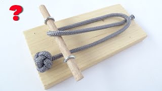DIY Viral Impossible Rope Puzzle - Paracord Diamond Knot Version - Make Solve Reassembly
