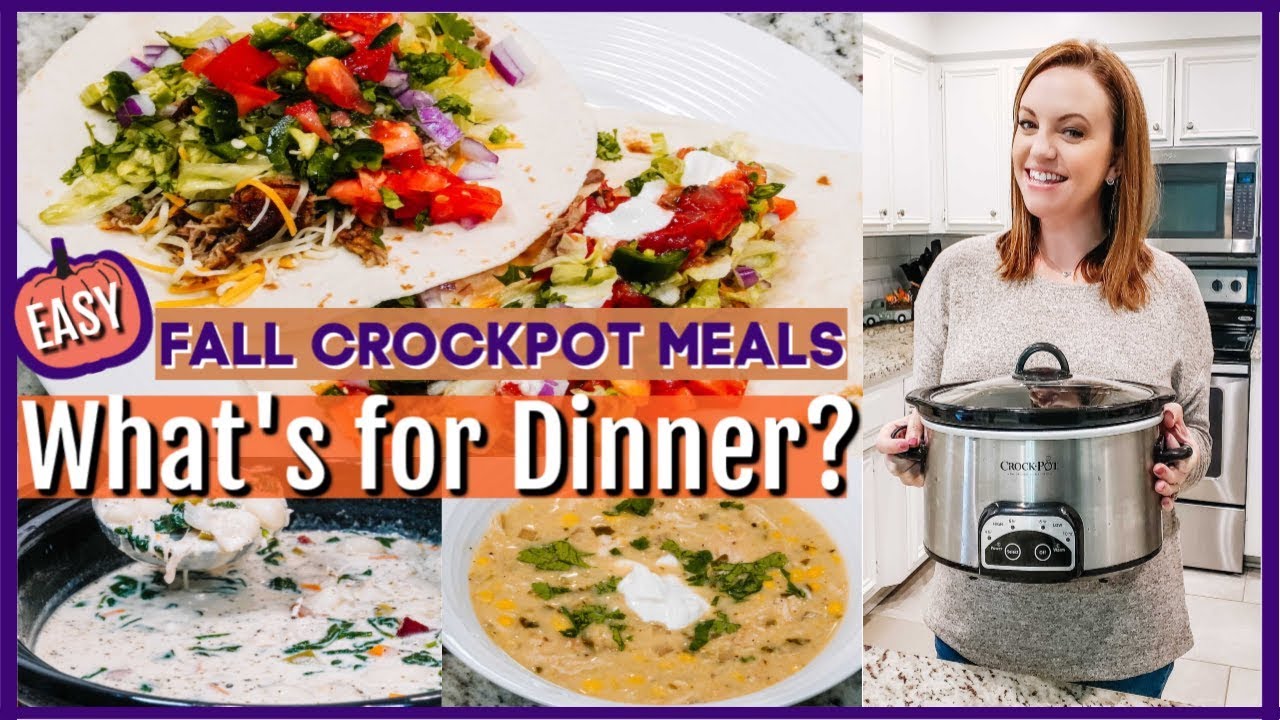 WHAT'S FOR DINNER? | FALL CROCKPOT RECIPES | CROCKTOBER | NO. 38 - YouTube