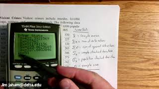 Descriptive Statistics TI 84