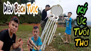 Thả Diều || Diều Bạch Tuộc Làm Bằng Giấy Dán Tường Bay Cao Vút | Octopus Kite | Thanh Quang Vlogs