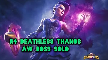 MCOC - Nico soloes R4 Deathless Thanos AW Boss (Ugly Fight)