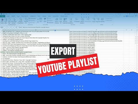 How to Export YouTube Playlist Video URLs and Titles to Text or CSV
