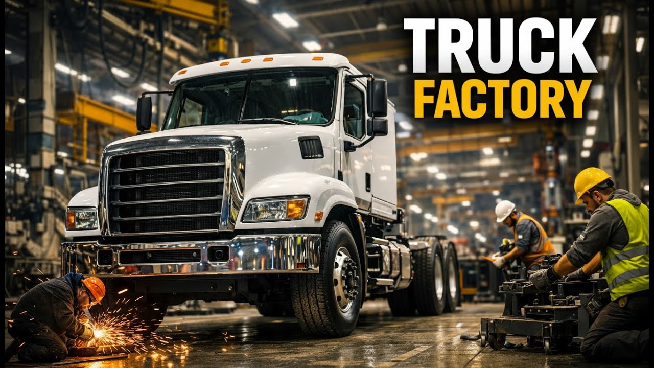 How Trucks Are Built | Inside a Heavy Vehicle Factory | Truck ...