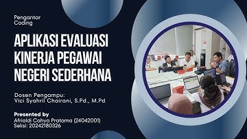 Aplikasi Evaluasi Kinerja Pegawai Negeri Sederhana | Final Project Pengantar Coding