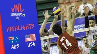 AUSTRALIA vs. USA -  Highlights Men | Week 1 | Volleyball Nations League 2019