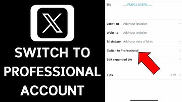 How To Switch To Professional Account On X (Twitter)