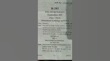 important questions of educational technology of B.Ed 2 sem stds of KU