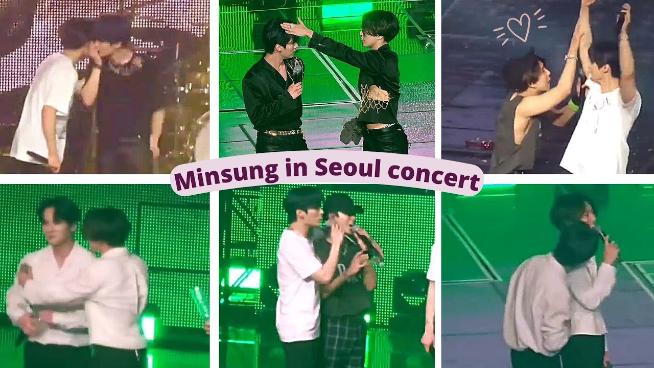 Minsung being clingy/touchy and sweet in concert in Seoul | Their ...