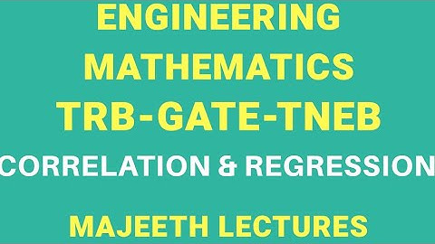 Correlation and Regression