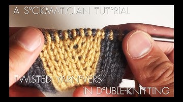 Twisted Yarnovers in Double Knitting: A Sockmatician Tutorial