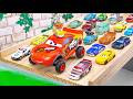 Disney Pixar ☆ Miniature cars roll down a colorful slope and fall into the water♪