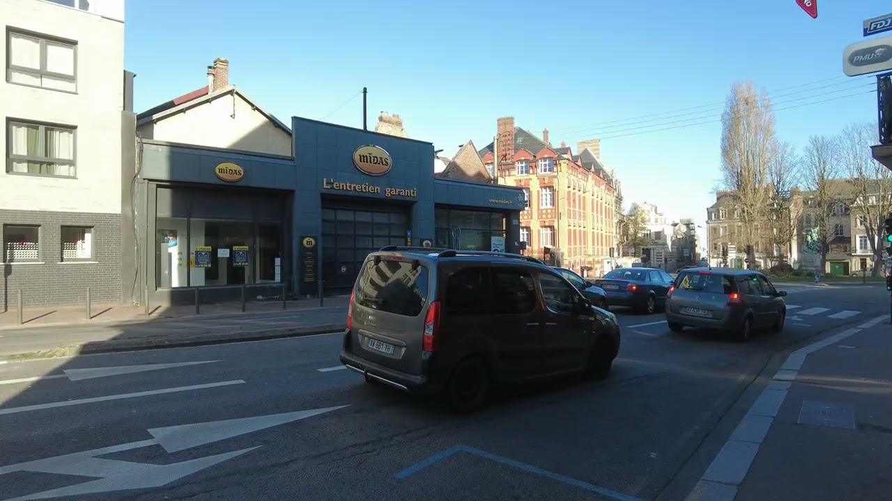 Dieppe Initial City Walk.  Walking Tour of the City.  - Dieppe France - ECTV