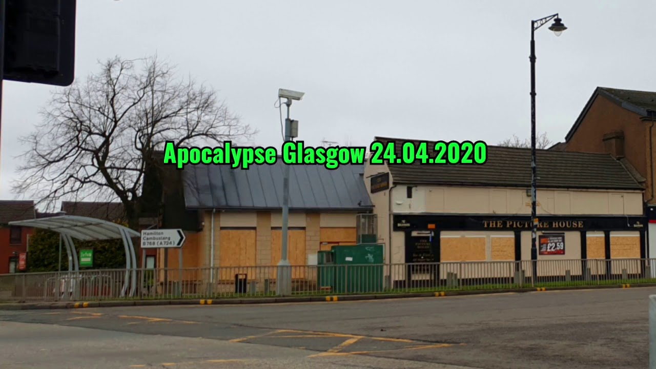 COVID-19 Apocalyptic Looking Glasgow as it was Under Lockdown 24.4.2020.