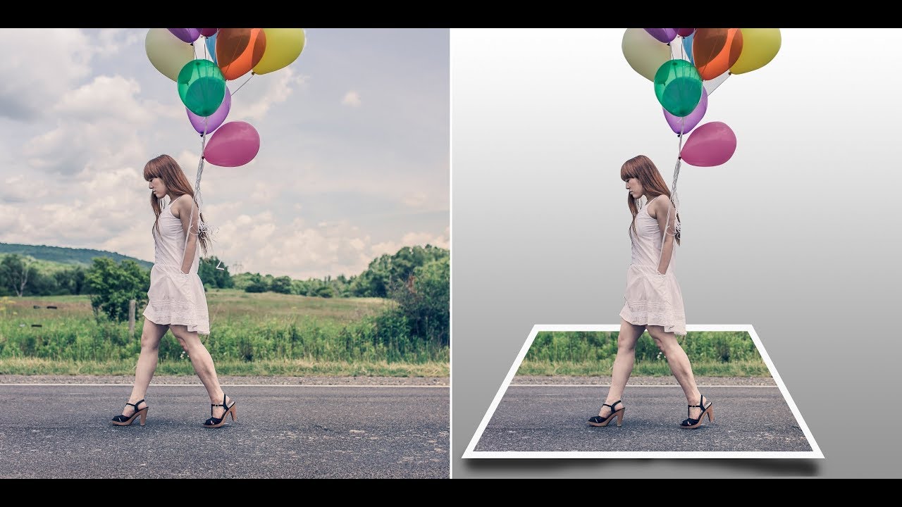 Adobe Photoshop - Creative 3D Image effect W.D.U