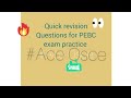 AceOSCE quick revision questions for your PEBC exams prep ✨
