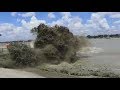 Powerful high tide/wave in Ganga River from Belur Math