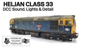 DCC SOUND - Class 33 Sound and Details Install - Plus Running Session