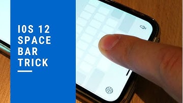 iPhone / iPad space bar cursor (trackpad mode) trick in iOS 12
