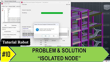 Robot Structural Analysis #10 Problem & Solution ~ Isolated Node