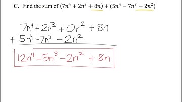 6.2 Adding Polynomials