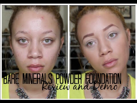 Bare Minerals Powder Foundation Review + Demo - YouTube