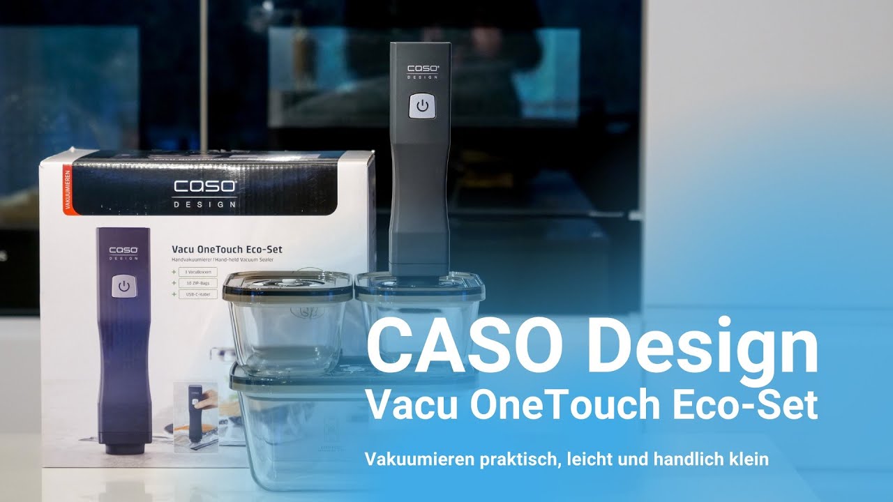 Test: CASO Design Vacu OneTouch Handvakuumierer - YouTube