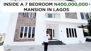 INSIDE A 400 MILLION NAIRA 7 BEDROOM HOME IN  AJAH LAGOS