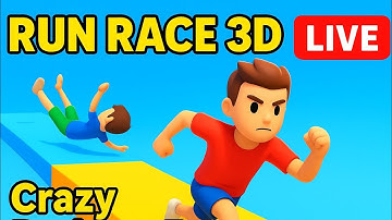 "RUN RACE 3D 🏃‍♂️ LIVE 🔴 Crazy Parkour Race | Fun Gameplay | Let