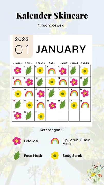 Kalender Skincare Januari 2023🍑 Part 1