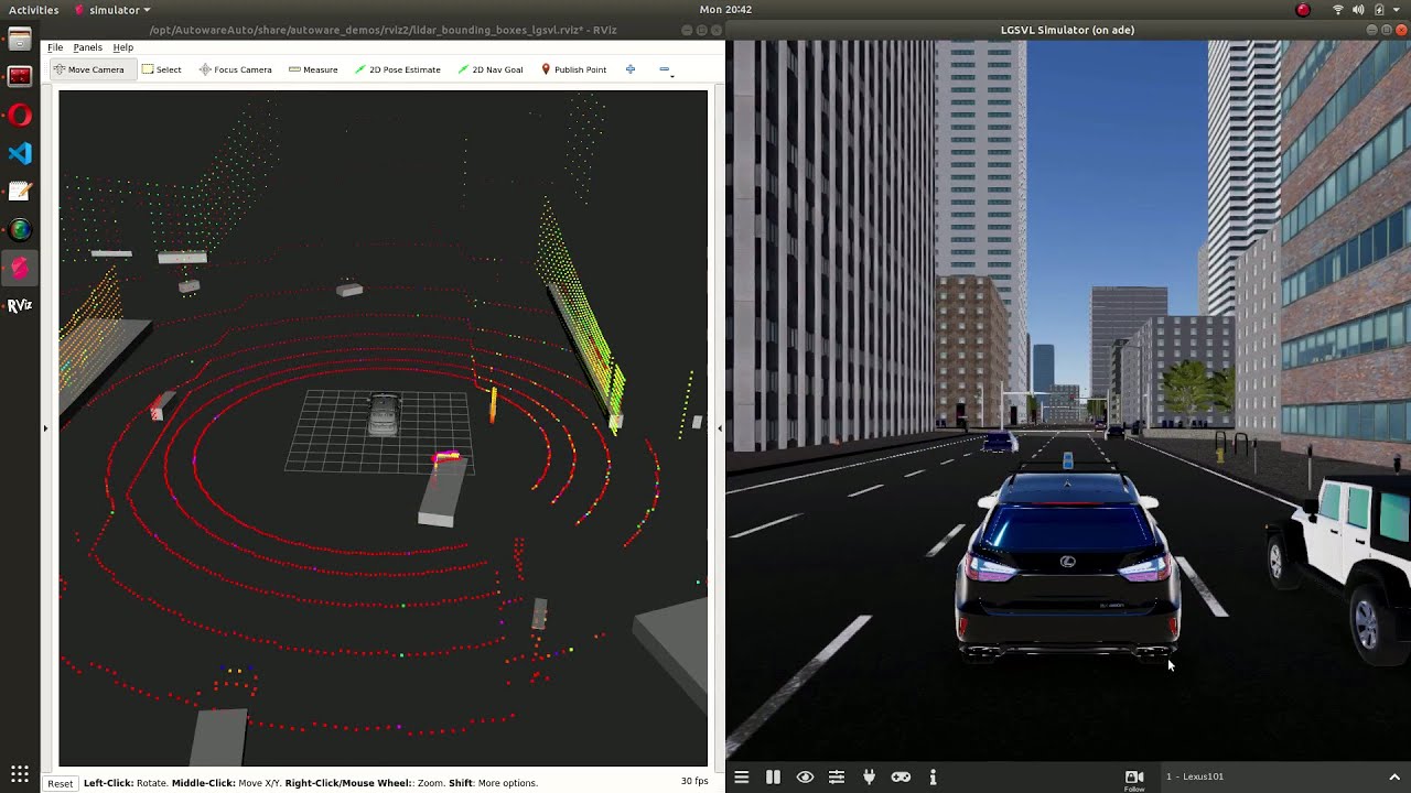 Object Detection Stack in Autoware.auto with LGSVL simulator - YouTube