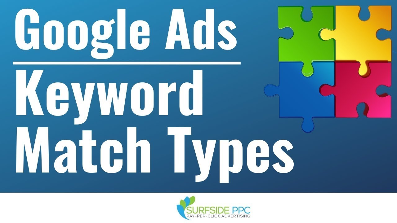 Google Ads Keyword Match Types Explained Youtube