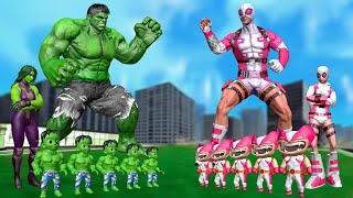 FAMILY HULK VS FAMILY GWENDOLYNE POOLE GWENPOOL | LIVE ACTION STORY