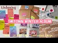 ꒰ unboxing💖🦋꒱ SMTOWN WINTER ALBUM smcu 💿 nct night time snsd red velvet aespa 💐👑 แกะอัลบั้ม