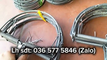 Mẫu cạm kiềng 9cm, bán nguyệt nhỡ, đại có răng và không răng đánh chuột sóc cò chồn #nongnghiep