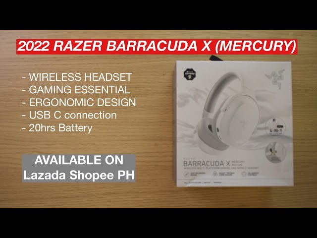 Multi-Platform Wireless Headset - Barracuda X Mercury & Cuarzo Edition