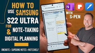 Samsung S22 Ultra for Note taking and Digital Planning | OneNote | Samsung Notes | Noteshelf screenshot 3