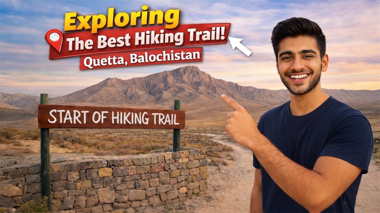 Walking Trail A Hike trail to Sleeping Beauty Quetta City Balochistan