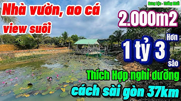 Nhà đất đồng nai, Bán gấp nhà vườn bên suối nghỉ dưỡng quá đẹp luôn cách Biên Hoà 20km 