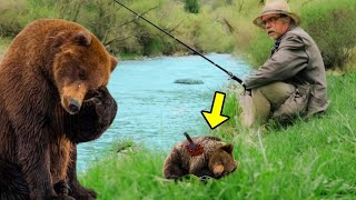 Desperate Mama Bear Ran To The Old Man & Begged Him To Save Her Dying Cub, Then THIS Happened!