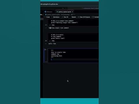 Using triple quotes to add comment in Python | Comments in Python part ...