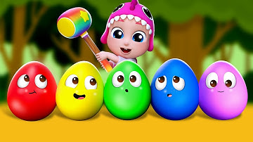 🥚 Colorful Easter Eggs Song + MORE | Learn Numbers and Colors | Bubbleee - 🎶 Sing, Dance and Learn!