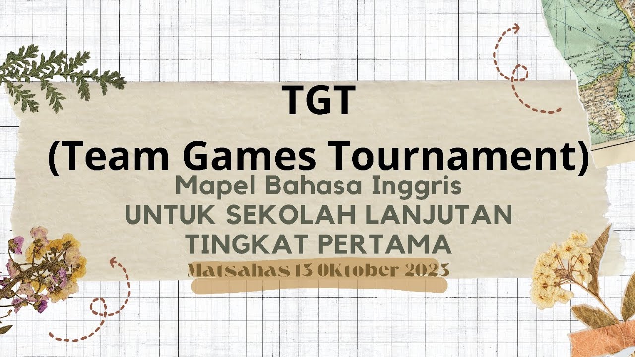 Model Tgt Model TGT ( TEAM GAMES TOURNAMENT ) Mapel Bahasa Inggris di MTS ...