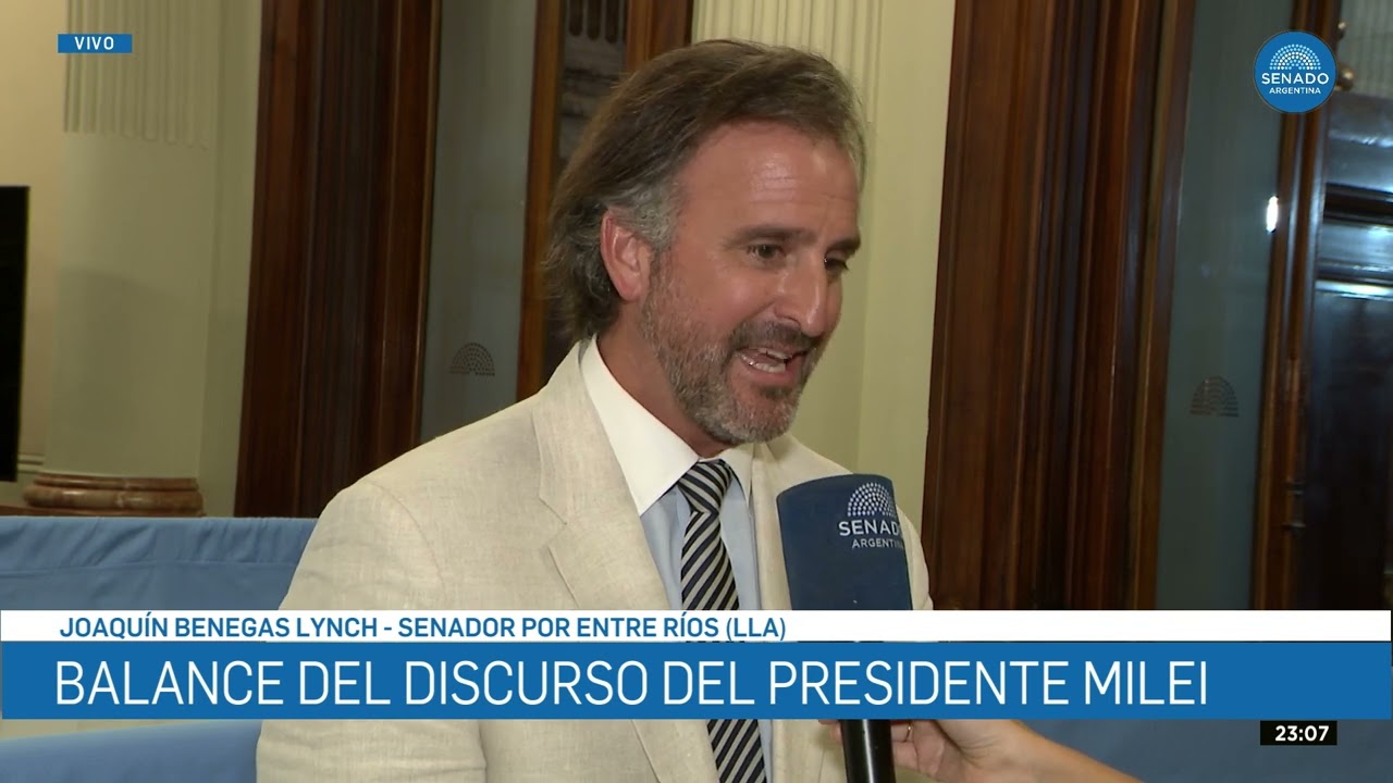 NOTA SENADOR JOAQUÍN BENEGAS LYNCH - ASAMBLEA LEGISLATIVA 01-03-26