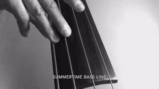 Summertime in A minor Bass Line backing track accompaniment Play Along chords