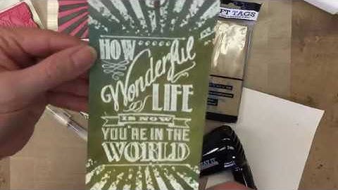 Distress Crayons Embossing Video